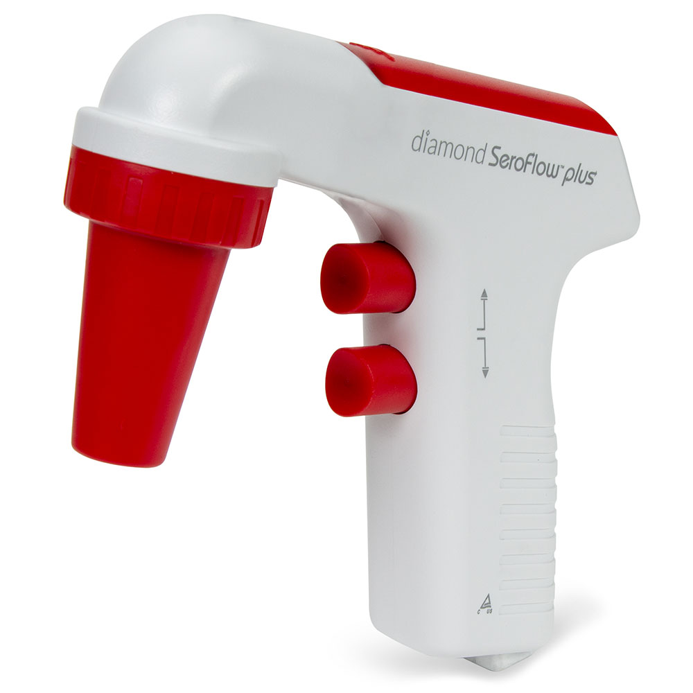 Globe Scientific Motorized Serological Pipette Controller, Diamond SeroFlow Plus, Rechargeable, 120v 60Hz, with US Plug Image
